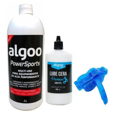 Imagem de Desengraxante Algoo + Óleo Cera + limpador corrente bike-Unissex