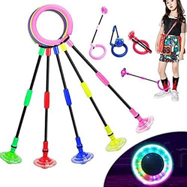 Imagem de Anel de salto piscante infantil colorido para pular no tornozelo, cordas esportivas, bola de balanço para crianças, meninos, meninas, brinquedo