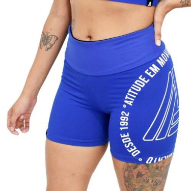 Imagem de Short Feminino Suplex Fitness Insanity Pressure, Azul, GG