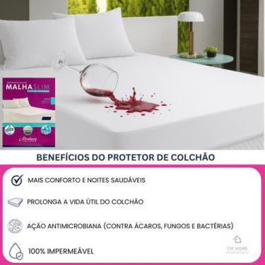 Imagem de Capa Protetora de Colchão Altenburg Slim Casal 140x190 Impermeável com