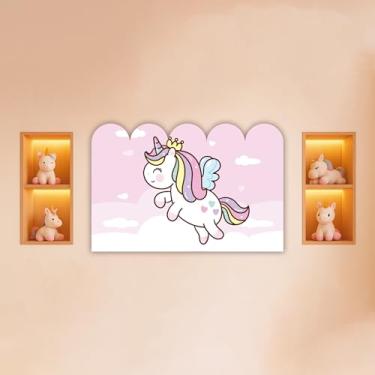 Imagem de Cabeceira de Cama Decorativa Infantil para Quarto de Meninas - Tema Unicórnio (CabCerq-0059)