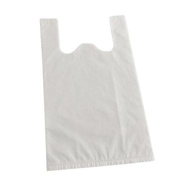 Imagem de Sacola Uzzi Branca Economica 30x38 Suporta 2kg - Embalagem com 1000 Un