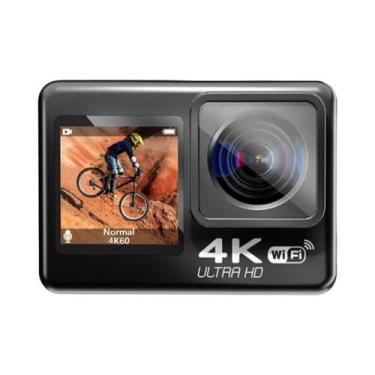 Imagem de Câmera De Ação À Prova D'Água 4K 60FPS Com Tela Dupla 170 graus Câmera