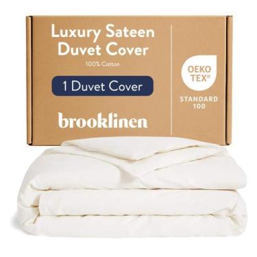 Imagem de Capa de edredom Brooklinen Luxury Sateen 100% algodão King/Cal King