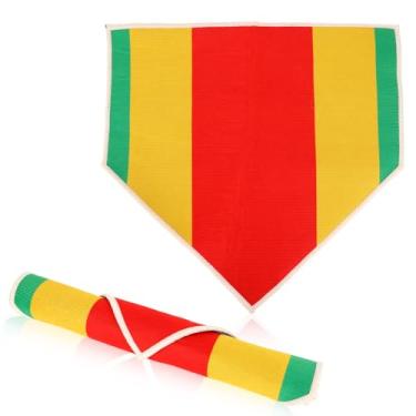 Imagem de Base de Beisebol, 43cm Base de Treinamento Borracha Cores Mistas para Beisebol Softball Bases Portáteis Kickball para Prática Arremessos e Rebatidas (Coloridas)