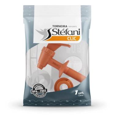 Imagem de Torneira Para Filtro de Barro Bebedouro Stéfani Longa Clic Marrom - St