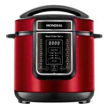 Imagem de Panela De Pressão Elétrica Digital 6l Mondial Vermelho Pe-60-6l-I, 110