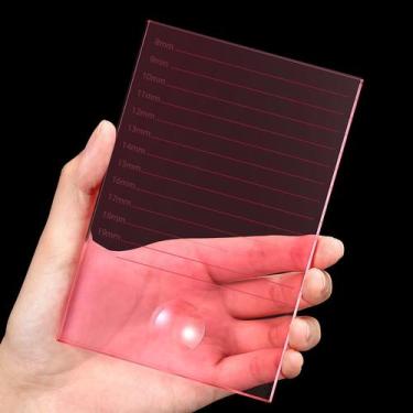 Imagem de Palete de cristal para cílios Maitys Bigger Size Glass Pink