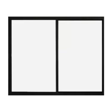 Imagem de Janela de Correr em Alumínio com 2 Folhas 1,00x1,20 Metros Preto com Grade - PTORD2262 - HALE