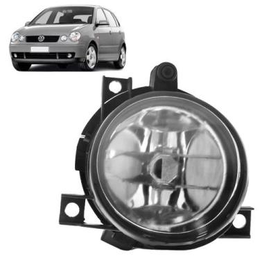 Imagem de Farol Milha Auxiliar Polo Polo 2003 2004 2005 2006 Lente Lisa Vidro - 