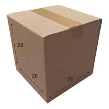 Imagem de 25 Caixas De Papelão Para Correios Sedex E Pac 20x20x20 Cm