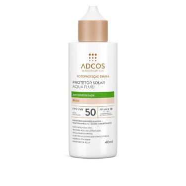 Imagem de Protetor Solar Adcos FPS50 Aqua Fluid Antioleosidade Beige 40ml