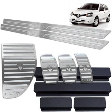 Imagem de Soleira Pedaleira Descanso Clio 2013/2019 Prata BR 2 Portas