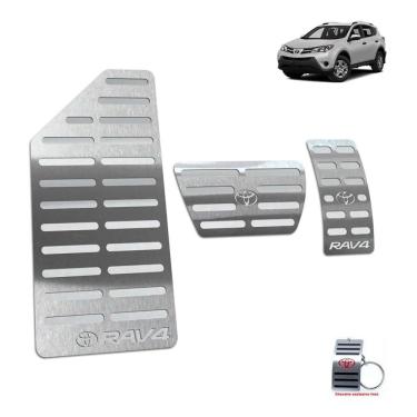 Imagem de Pedaleira Automático + Descanso de Pé Rav4 2001 a 2012 Prata