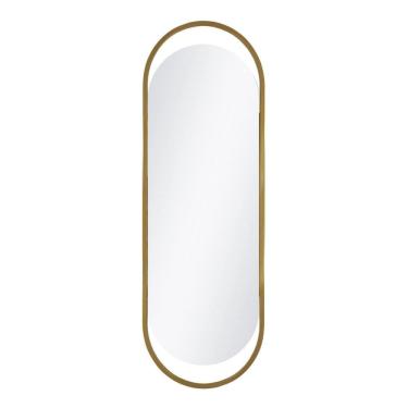Imagem de Espelho decorativo glam dourado 153x43cm oblongo