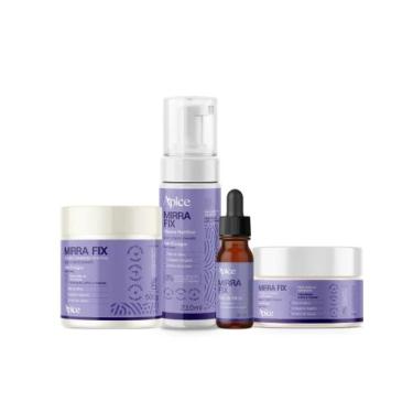 Imagem de Kit Ativador 500g, Gelatina, Mousse e Óleo Mirra Fix - Ápice - Apice
