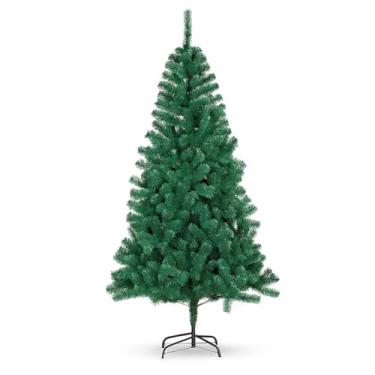 Imagem de Árvore de Natal Super 2,10m Pinheiro Luxo 1000 Galhos, Cheia, Realista e com Base de Ferro Reforçada Decoração Natalina