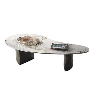 Imagem de Mesa central de ardósia mesa de centro moderna sala de estar criativa sala de estar pequena mesa de chá mesa de quarto