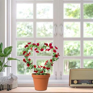 Imagem de Generic Treliça de Jardim de Ferro, Suporte de Escalada de Plantas de Metal Delicado de 2 Peças para Decorar Sua Casa (preto)