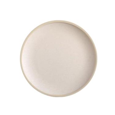 Imagem de Prato de jantar de cerâmica, cor sólida, pratos leves para sobremesa, cozinha, micro-ondas, lava-louças