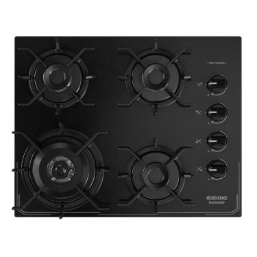 Imagem de Cooktop 4 Bocas Itatiaia Automático Itamaster Preto Bivolt