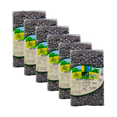 Imagem de Kit 6X: Feijão Crioulo Orgânico Coopernatural 1kg