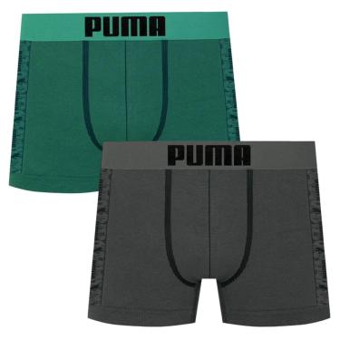 Imagem de Kit 2 Cuecas Boxer Puma Sem Costura Masculina