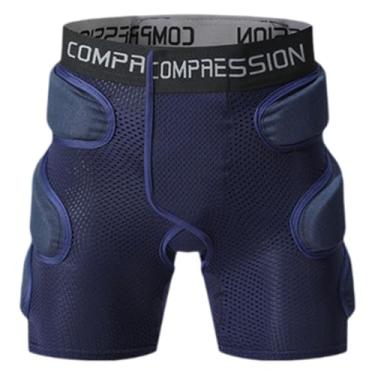 Imagem de Aymzbd Shorts Acolchoados, Shorts com Proteção para O Bumbum, Almofadados, à Prova de Choque, Protetor de Cóccix, Equipamento de Proteção, Proteção 3D para Q, S