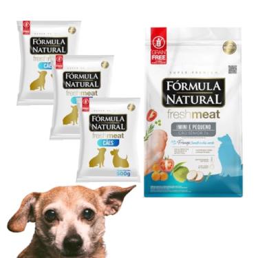 Imagem de Kit com 3 Rações Fórmula Natural Fresh Meat Para Cães Sênior 7+ Portes Mini e Pequeno Sabor Frango, Tomate e Chá Verde | Equilíbrio da Microbiota Intestinal | Pacotes de 500g Cada - 1,5kg