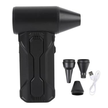 Imagem de Espanador de ar comprimido de 3 engrenagens, velocidade do 160000 RPM com soprador de pó leve recarregável sem fio LED para PC, teclado de computador, limpeza de carro