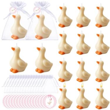 Imagem de Conelist 16 conjuntos de lembrancinhas de festa de ganso silly goose velas de chá de bebê lembrancinhas de festa para convidados com etiquetas de agradecimento para casamento revelador de gênero