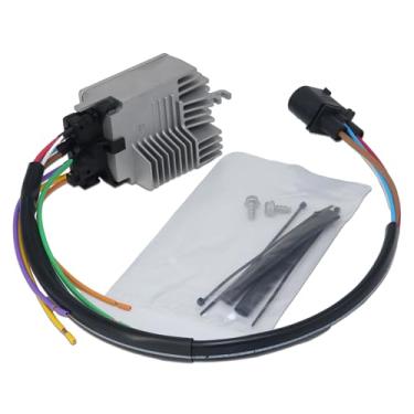 Imagem de AITKEN Módulo de controle do ventilador de resfriamento do radiador controlador do ventilador de resfriamento do motor para Audi A6 e A6 Quattro 3.0L 3.2L P/N 4F0959501G 2005-2011.