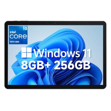 Imagem de CHUWI Hi10 X2 Tablet Windows 11 de 10,1 polegadas, Intel Core i3 (até 3,9 GHz), 8 GB RAM 256 GB SSD, Windows Tablet PC, 4K Micro HDMI, WiFi 6, BT 5.3, USB 3.2, câmeras duplas, tipo C, com capa