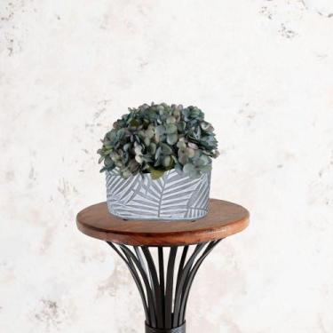 Imagem de 12 buques flores artificiais mini hortênsia artificial decorativa p gu