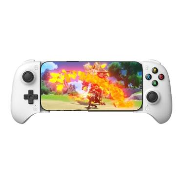 Imagem de 8Bitdo Ultimate Mobile Gaming Controller for Android devices, Bluetooth Mobile Game Controller with Hall Effect Joysticks and Hall Triggers (White)
