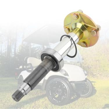 Imagem de Zelven Conjunto de eixo traseiro compatível com carrinho de golfe elétrico Yamaha G29 2007 2008 2009 2010 2011 2012 2013 2014 2015 2016 JW2-G6520-01 JW2-G6520-00