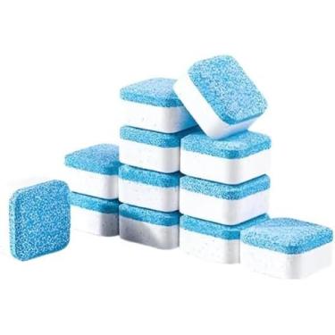 Imagem de Pastilhas Efervescentes de Limpeza para Máquina de Lavar Roupas e Louças – Kit com 12 Unidades | Antibacteriana | Remove Odores, Resíduos e Mofo | Alta Eficiência e Fácil de Usar