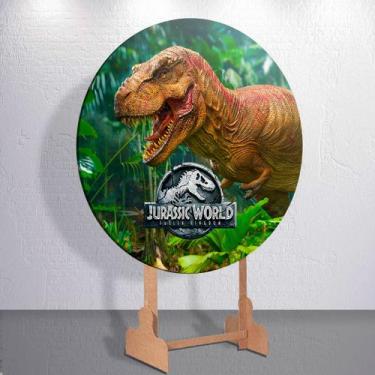 Imagem de Capa Painel Redondo Festa Parque Dos Dinossauros Estampa Infantil Mini