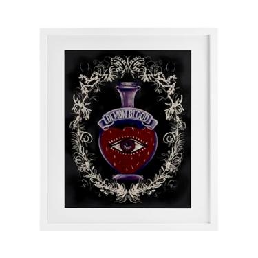 Imagem de Stupell Industries Demon Blood Jar Impressão emoldurada preta sob vidro, design por Connie Summers, 21 x 17