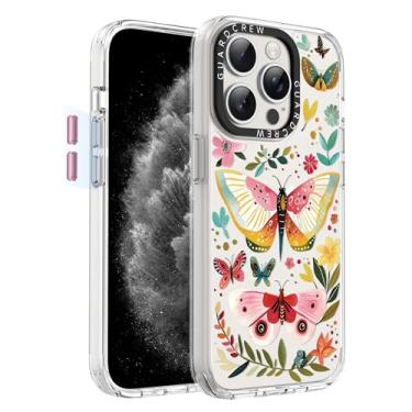 Imagem de GuardCrew Capa para iPhone 15 Pro Max, [proteção contra quedas de grau militar de 3,5 m à prova de colisão] [antiamarelamento e antidescasca] capa de telefone fina à prova de choque transparente de