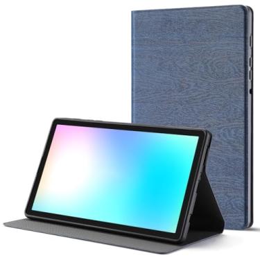 Imagem de Capa fina leve para Samsung Galaxy Tab A7 Lite 8.7 T220 T225 2021, capa protetora de TPU para tablet com suporte dobrável, durável, azul escuro