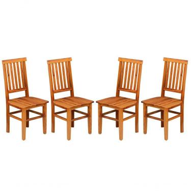 Imagem de Kit 4 Cadeiras Mineira Madeira Maciça Natural