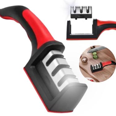 Imagem de Amolador Facas Tesouras 3 Em 1