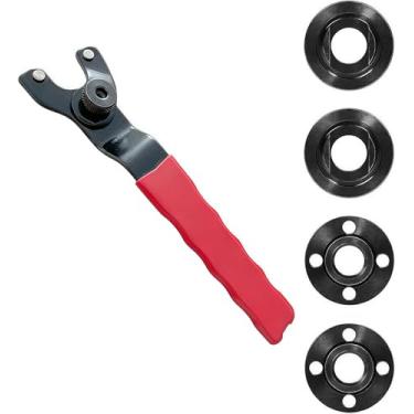 Imagem de 11,4 cm, 12,7 cm, 5/8-11, chave inglesa, porca de flange, 4 peças para moedor Dewalt Milwaukee Metabo Makita, peças Bosch Ryobi Black Decker