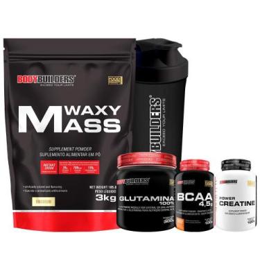 Imagem de Kit Giant Mass 3Kg+ Glutamina 300G+ Bcaa 100G Tang - Bodybuilders