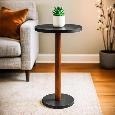Imagem de Mesa de Apoio para Sala Contemporânea Sofisticada 48cm - Beto Moveis, 
