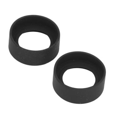 Imagem de Garosa Protetores Oculares de Microscópio Estéreo 2 PCS Protetor Ocular Dobrável de ângulo Plano para Interface de 40-42 Mm Protetor de Lente de Borracha Macia para Estudantes de Pesquisadores de