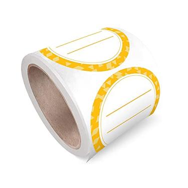 Imagem de 500 Rótulos de Rollo Circulares - Adesivos Personalizados para Negócios Festas Lembranças Casamento Chá Bebê Escritório Escola Conferências Reuniões Aniversários Envios Caixas Fácil Usar Adesividade D