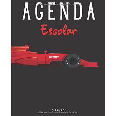 Imagem de Agenda Escolar 2021-2022 Fórmula 1: Agenda 2021 2022 semana vista | Planificador semanal formula 1 para niñas y niños | material escolar Ideal para ... colegio secundaria | Portada Coche deportivo