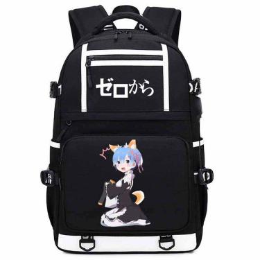 Imagem de Mochila Re: Zero Starting Life in Another World Rem`s Cartoon